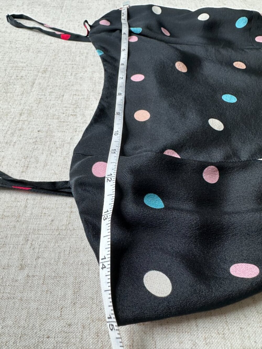 Réalisation Par The Amelia Midi Silk Dress Post Modern Black Polka Dot XS - Picture 6 of 10